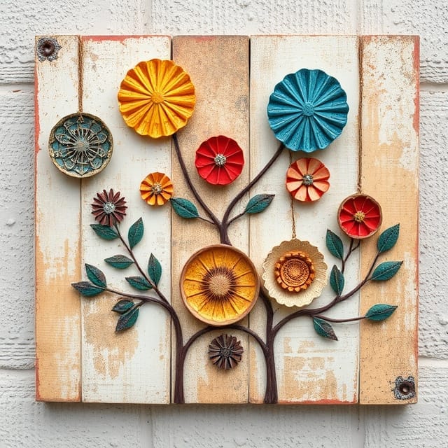 wall decor recycled